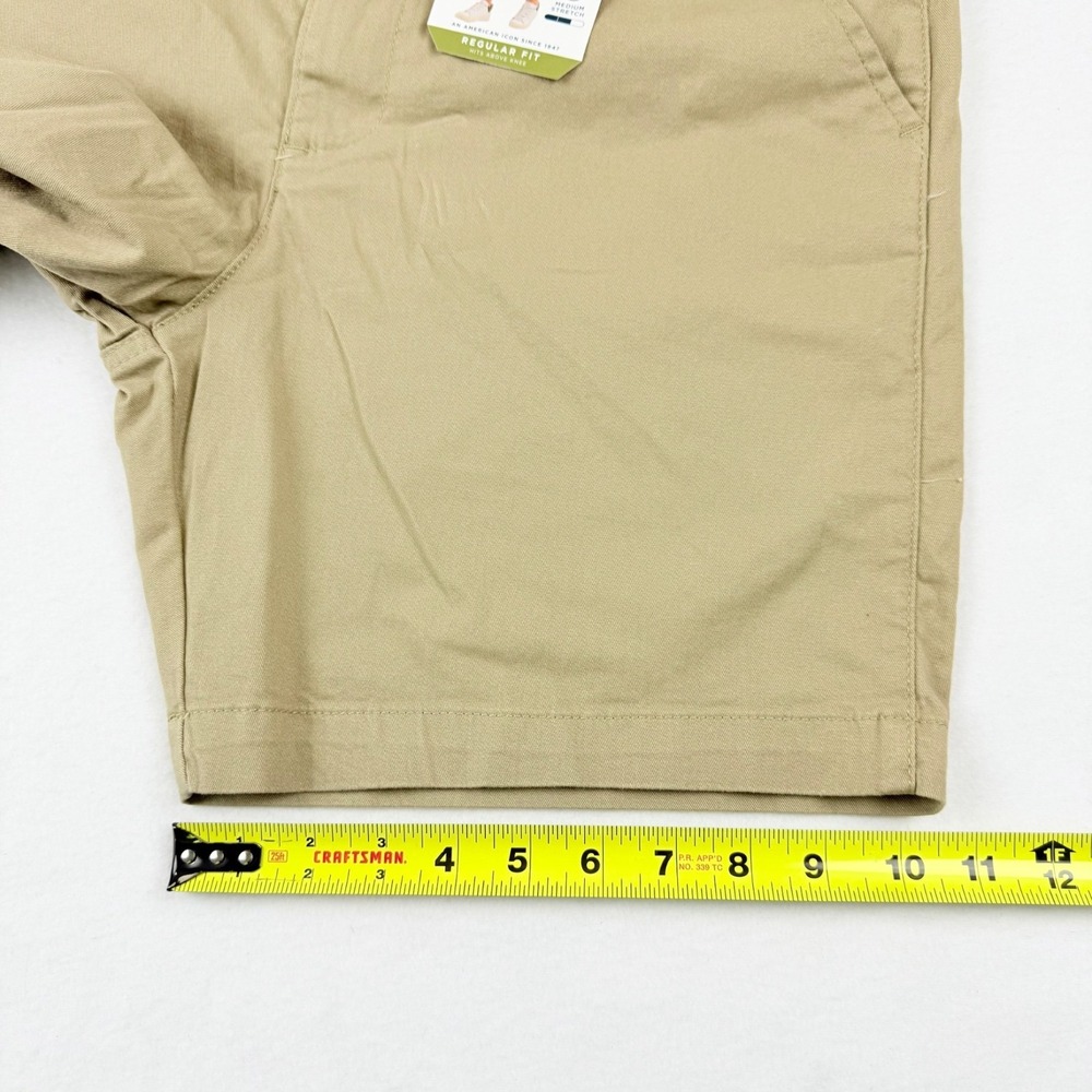 Wrangler Men's Five Star Premium Stretch Regular Fit Tan Shorts Size 32x7 NWT - Picture 11 of 11